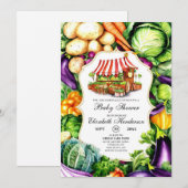 Magical Farmer's Market Baby shower Kaart (Voorkant / Achterkant)