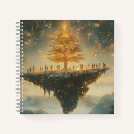 Magical Floating Christmas Tree Notebook Notitieboek