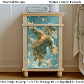 Magical Floating Snowman Spirit DX2L Decoupage Tissuepapier