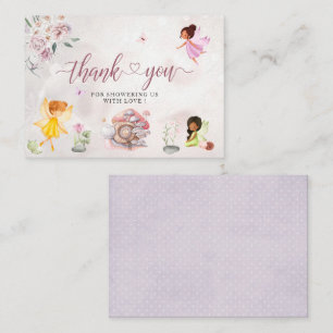 Magical Floral Fairy Princess bedankt Notitiekaartje