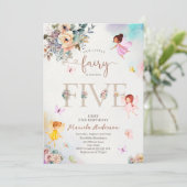 Magical Floral Fairy Princess maakt vijf van wat Kaart (Staand voorkant)