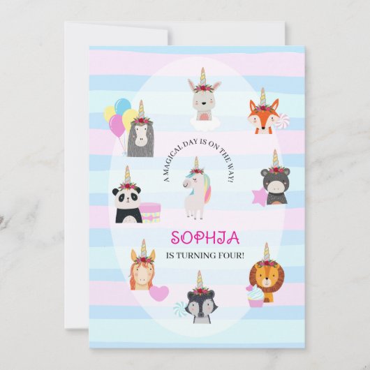 Magical Forest Friends beroemd gemaakt door Unicor Kaart (Voorkant)