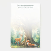 Magical Forest Golden Tree Deer Fox Post-it® Notes (Voorkant)