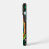 Magical Forest Pixel Art gepersonaliseerde naam iPhone 15 Hoesje (Linkerkant)
