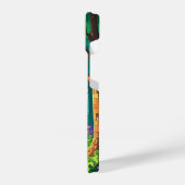 Magical Forest Pixel Art gepersonaliseerde naam iPhone Hoesje (Linkerkant)