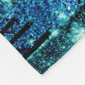 Magical Forest Turquoise Blauwgroen Fleece Deken (Hoek)