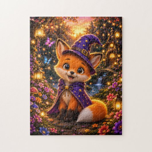 Magical Fox Wizard Jigsaw Puzzle Legpuzzel (Verticaal)