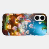 Magical Glowing Flowers Heart Garden  Case-Mate iPhone Case (Achterkant (horizontaal))