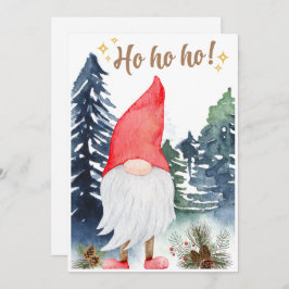 Magical Gnome Holiday Greeting Kaart