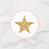 Magical Gold Glitter Unicorn Face Birthday Party Confetti (Kleine voorkant)