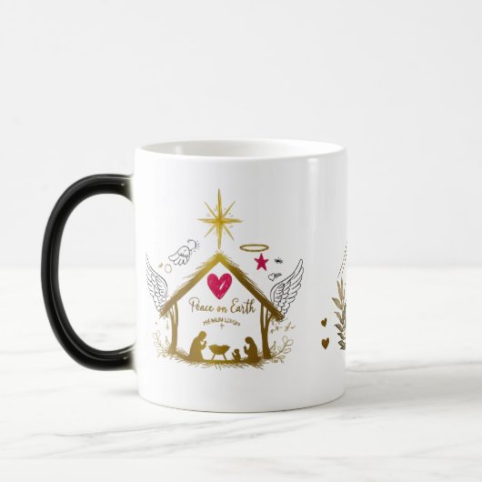 Magical Golden Nativity Color Morphing Mug  (Gauche)
