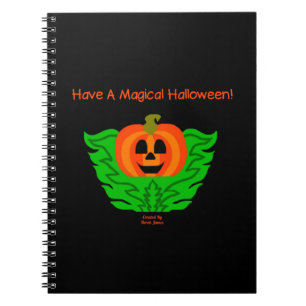 Magical Halloween Pumpkin Spiral Photo Notitieboek