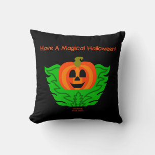Magical Halloween Pumpkin Square Sierkussen