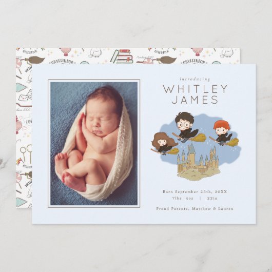 Magical Harry Potter | Aankondiging hogwarts Birth (Voorkant / Achterkant)