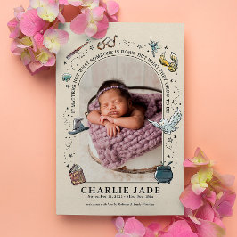 Magical Harry Potter Birth koninklijke aankondigin Kaart