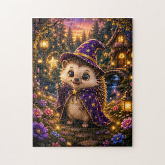 Magical Hedgehog Wizard Jigsaw Puzzle Legpuzzel
