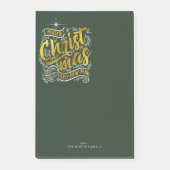 Magical Kersttypografie Gold ID441 Post-it® Notes (Voorkant)