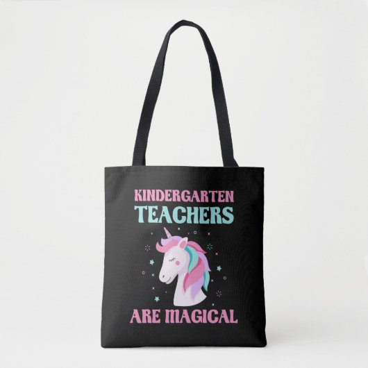 Magical Kindergarten Teacher Unicorn Education Draagtas (Voorkant)