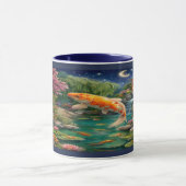 Magical Koi Fish Zen Garden Night Mug (Centre)
