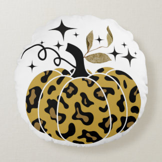 Magical Leopard Pumpkin Rond Kussen