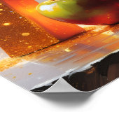 Magical Letter A Wall Art Poster for Kids Room (Coin)