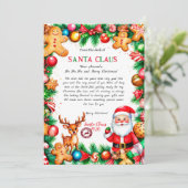 Magical Letter from Santa Card Kaart (Staand voorkant)