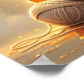 Magical Letter Y Wall Art Poster for Kids Room (Coin)