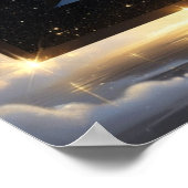 Magical Letter Z Wall Art Poster for Kids Room (Coin)