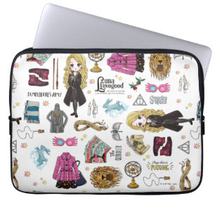 Magical Luna Lovegood Waterverf Laptop Sleeve