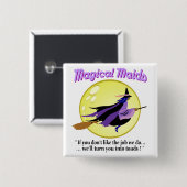Magical Maids Witch Button (Voorkant /achterkant)
