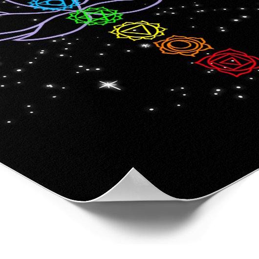 Magical Mandala Lotus Lines Cool Mandala Design Lo Poster (Hoek)