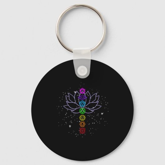 Magical Mandala Lotus Lines Cool Mandala Design Lo Sleutelhanger (Voorkant)