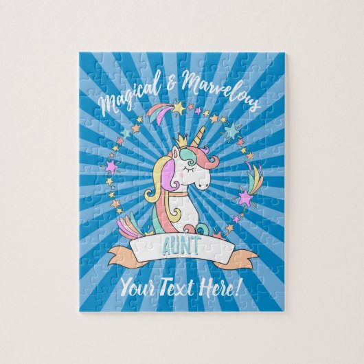 Magical Marvelous tante - Unicorn Princess Legpuzzel (Verticaal)