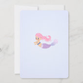 Magical Mermaid Birthday Invitation Kaart (Achterkant)