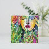 Magical Mermaid Feestdagenkaart (Staand voorkant)