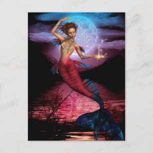 Magical Mermaid Moon Briefkaart