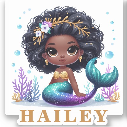 Magical Mermaid Sticker (Voorkant)