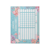 Magical Mermaids Reward Chore Chart for Kids Notitieblok (Gedraaid)