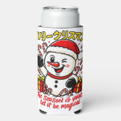 Magical Merry Christmas Snowman Cooler Bag (Seltzer Achterkant)