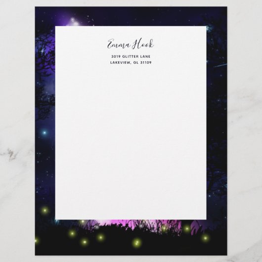 Magical Milky Way Letterhead Briefhoofd (Voorkant)