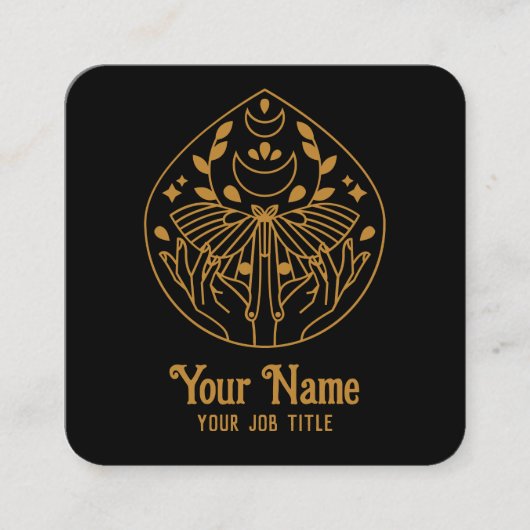 Magical Moon Moth Visitekaartje (Voorkant)