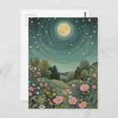 Magical Moonlit Meadow Briefkaart (Voorkant / Achterkant)