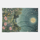 Magical Moonlit Meadow Theedoek (Horizontaal)