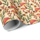 Magical Mushroom Forest op Cream Cadeaupapier (Rol Hoek)