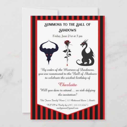 Magical & Mysterious Kids Birthday Party  Kaart (Voorkant)