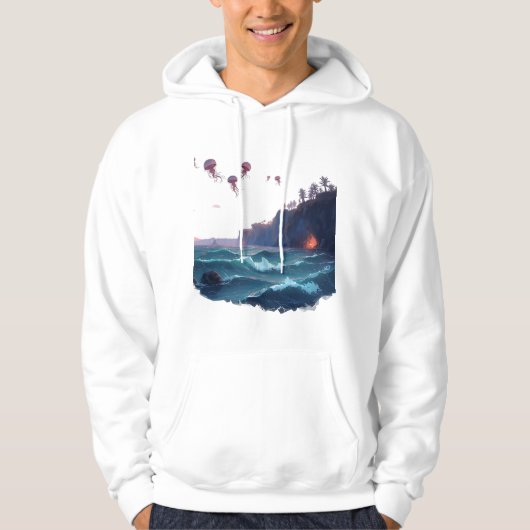 Magical Ocean Scene with Phosphorescent Plankton & Hoodie (Voorkant)