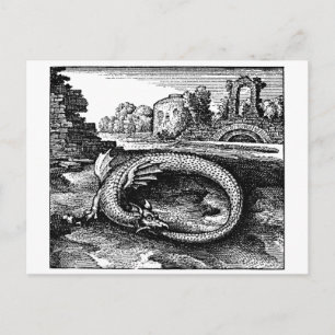 Magical Ouroboros Dragon Briefkaart