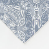 Magical Owl Mandala Fleece Deken (Hoek)