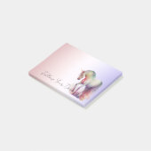 Magical Paars Blush Ombre Unicorn Post-it® Notes (Schuin)