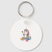 Magical Painter Unicorn (1) Sleutelhanger (Voorkant)